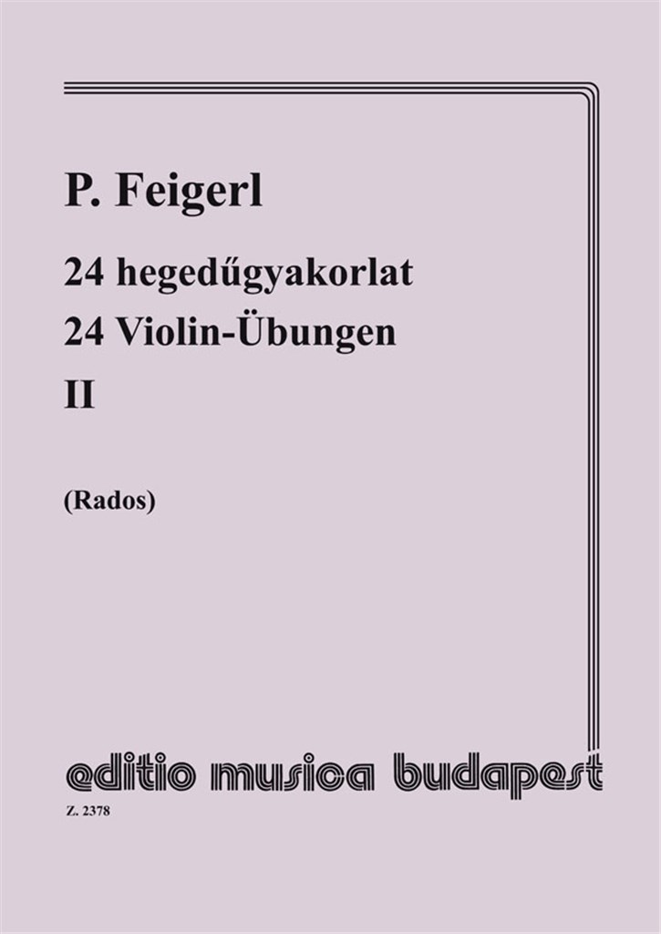 24 Violin-Übungen II in 24 Tonarten, mit Begleitu
